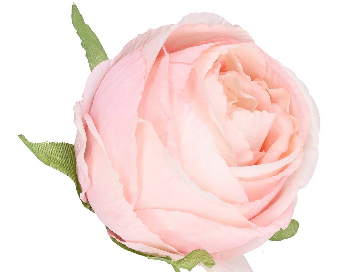 RÓŻA WYROBOWA 10CM pudrowy róż (Zdjęcie 7)