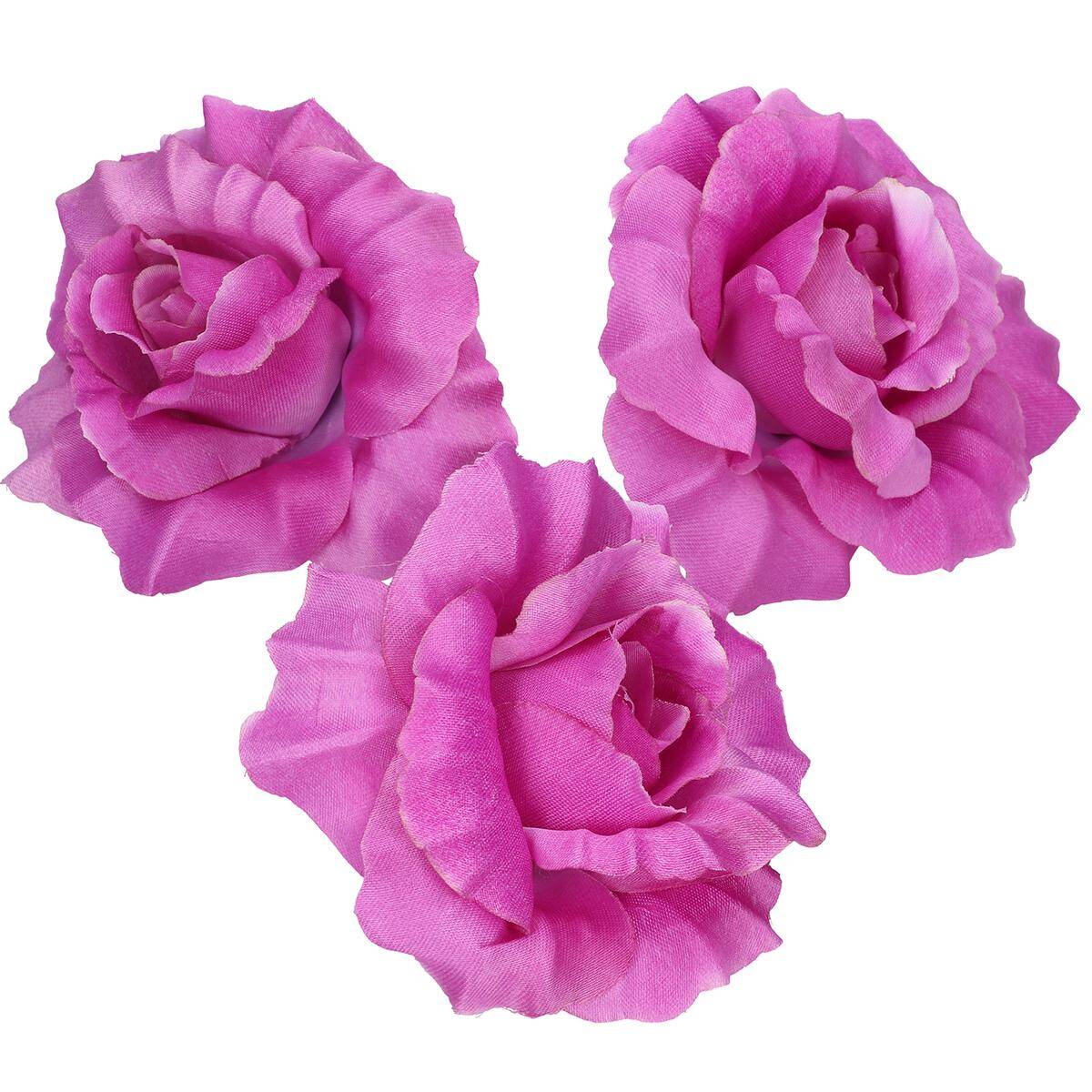Kwiaty sztuczne róża wyr. jasny fiolet (Zdjęcie 1)