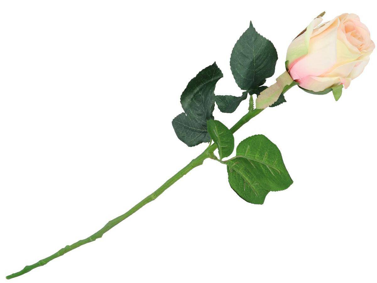Kwiaty sztuczne roża  52cm pastelowy róż (Zdjęcie 2)