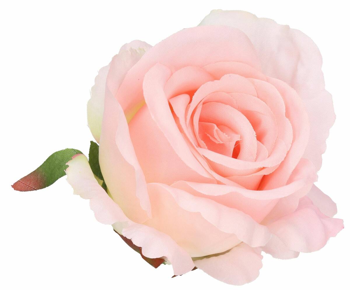 Róża główka wyrobow 8cm 8w. j.pastel róż (Zdjęcie 2)