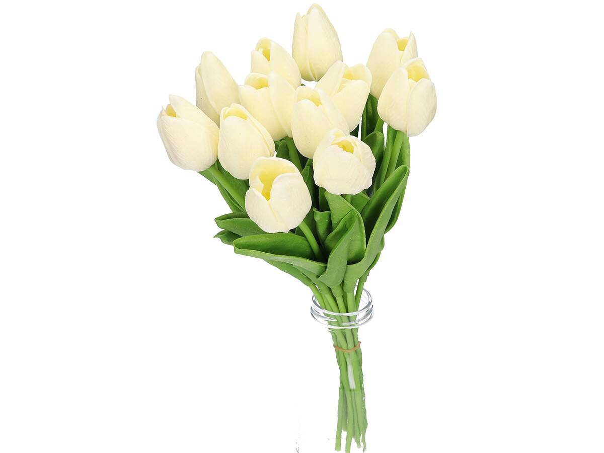 KWIATY SZT.silik.gum.tulipan 35cm biały (Zdjęcie 6)