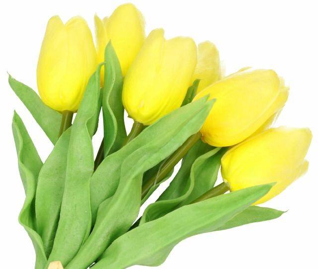Tulipan z pianki x7 żółty (Zdjęcie 1)