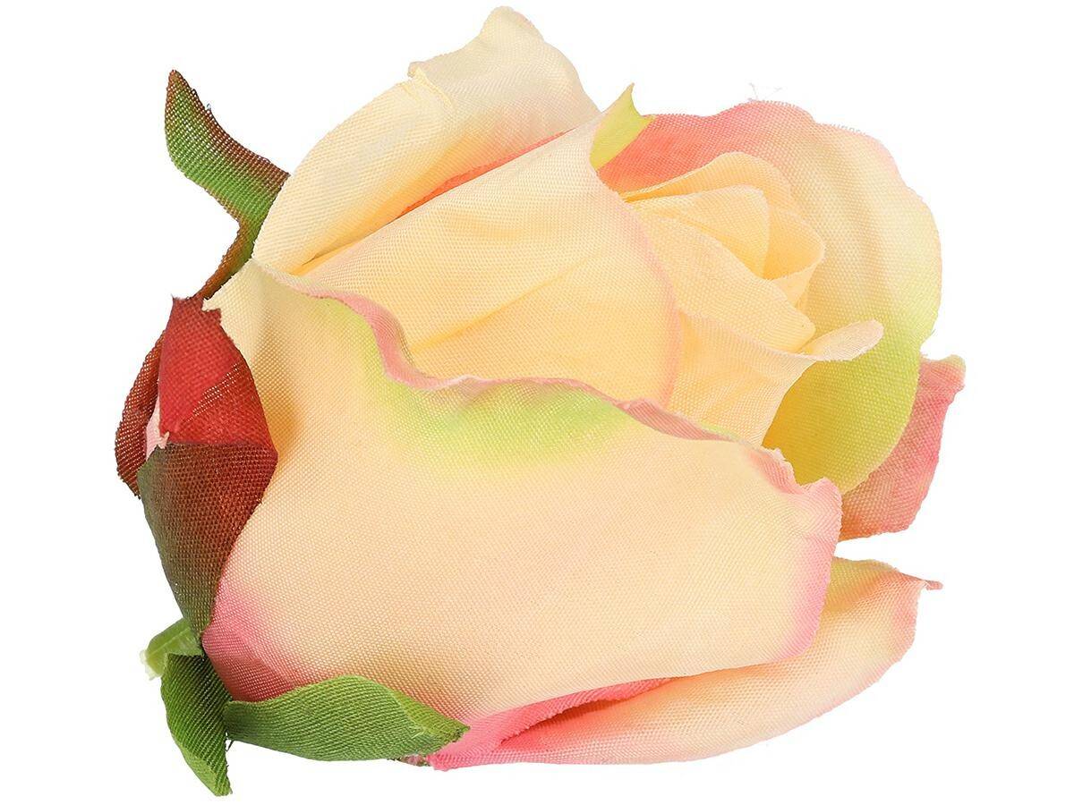 Róża główka wyrobowa  pąk 7cm kremowy ró (Zdjęcie 2)