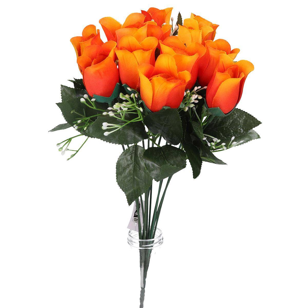 Bukiet róże 40cm 12 szt c.pomarańczowy (Zdjęcie 4)