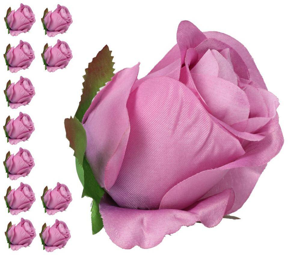 Róża główka wyrobowa FIOLETOWA 8cm