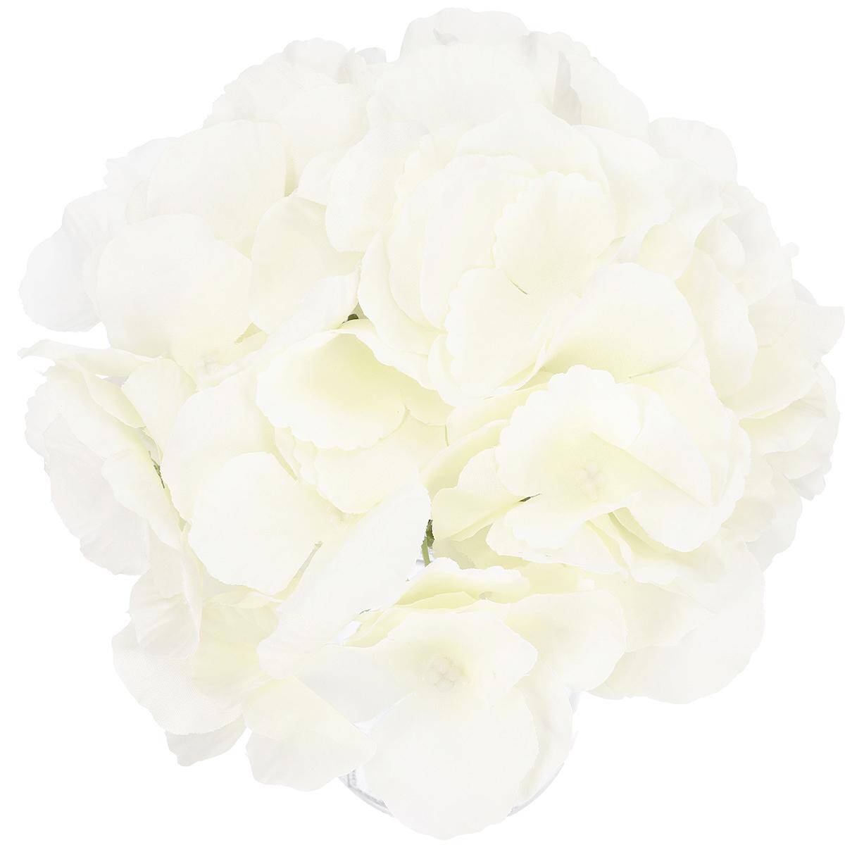 Kwiaty sztuczne gł. hortensja 17cm biała (Zdjęcie 5)