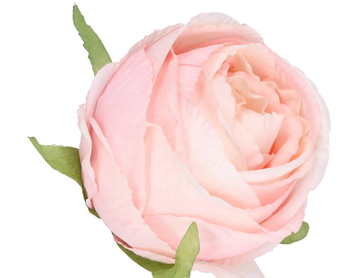RÓŻA WYROBOWA 10CM pudrowy róż (Zdjęcie 8)