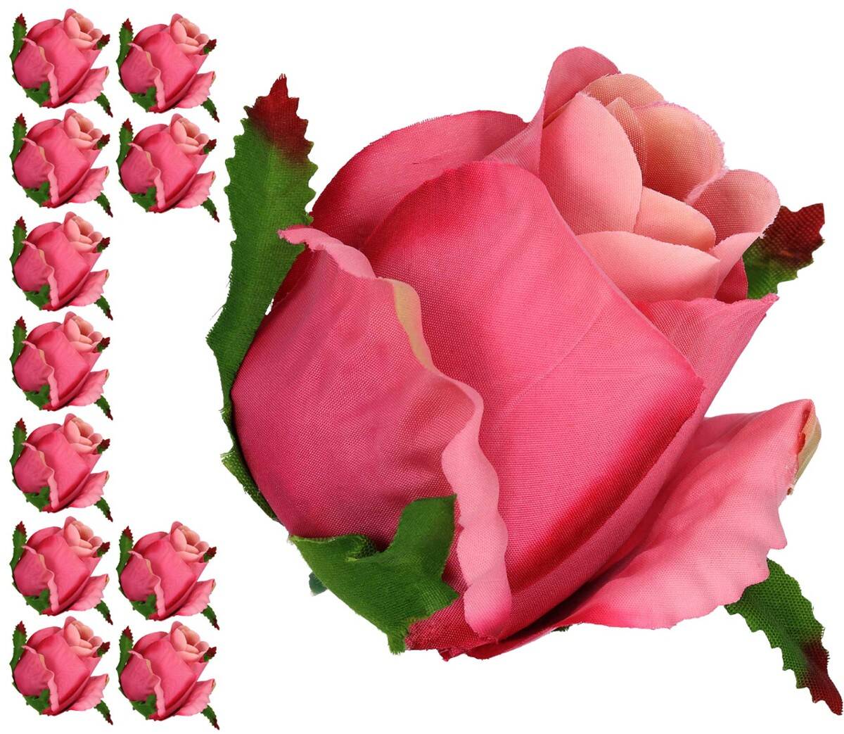 Róża główka wyr. 8/5cm odcienie różowego (Zdjęcie 1)
