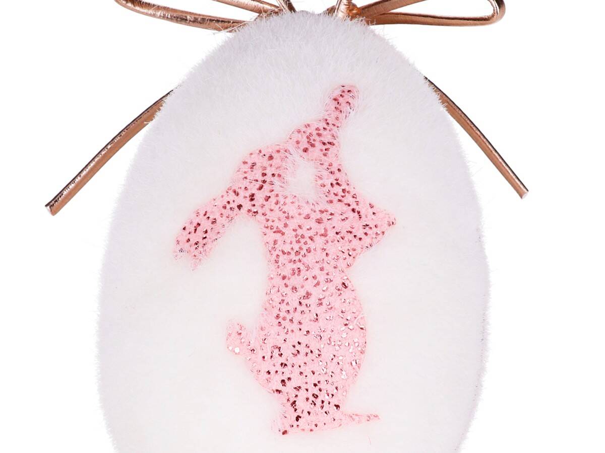 zaw.jajko białe z króliczkiem różowym (Zdjęcie 4)