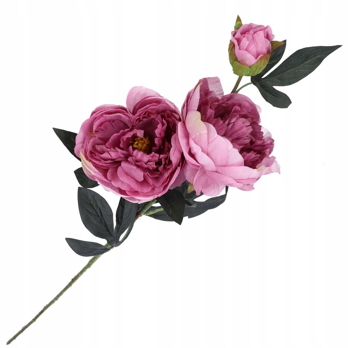 Piwonia x3 -sztucz.rośl. 75cm ciemny róż (Zdjęcie 17)