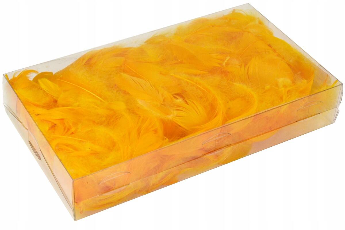 Piórka pudełko 50g pomarańczowe (Zdjęcie 2)