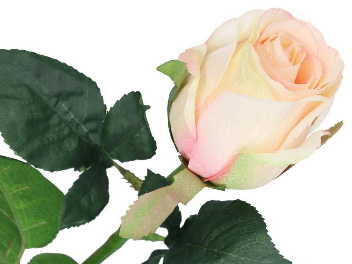 Kwiaty sztuczne roża  52cm pastelowy róż (Zdjęcie 1)