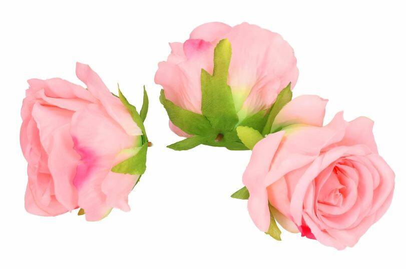 Róża główka wyrobowa 12 szt.rożowa (Zdjęcie 2)