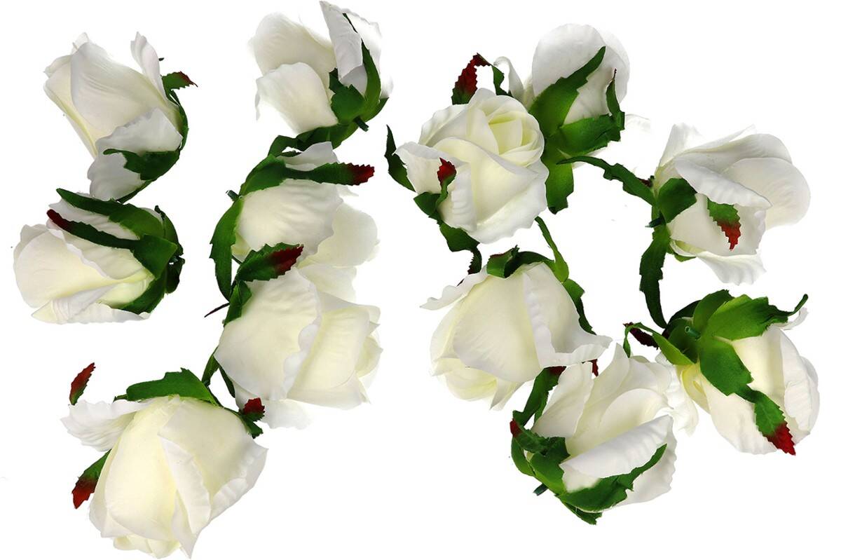 Róża główka wyr. 8/5cm pąk biały (Zdjęcie 3)