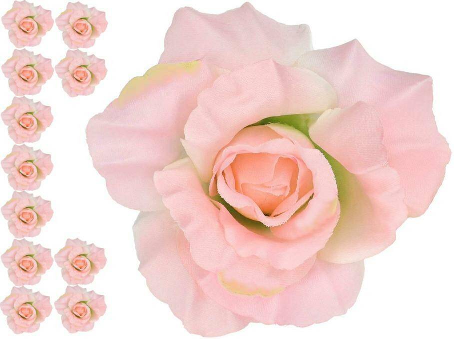 Kwiaty sztuczne róża wyr. jasny różowy