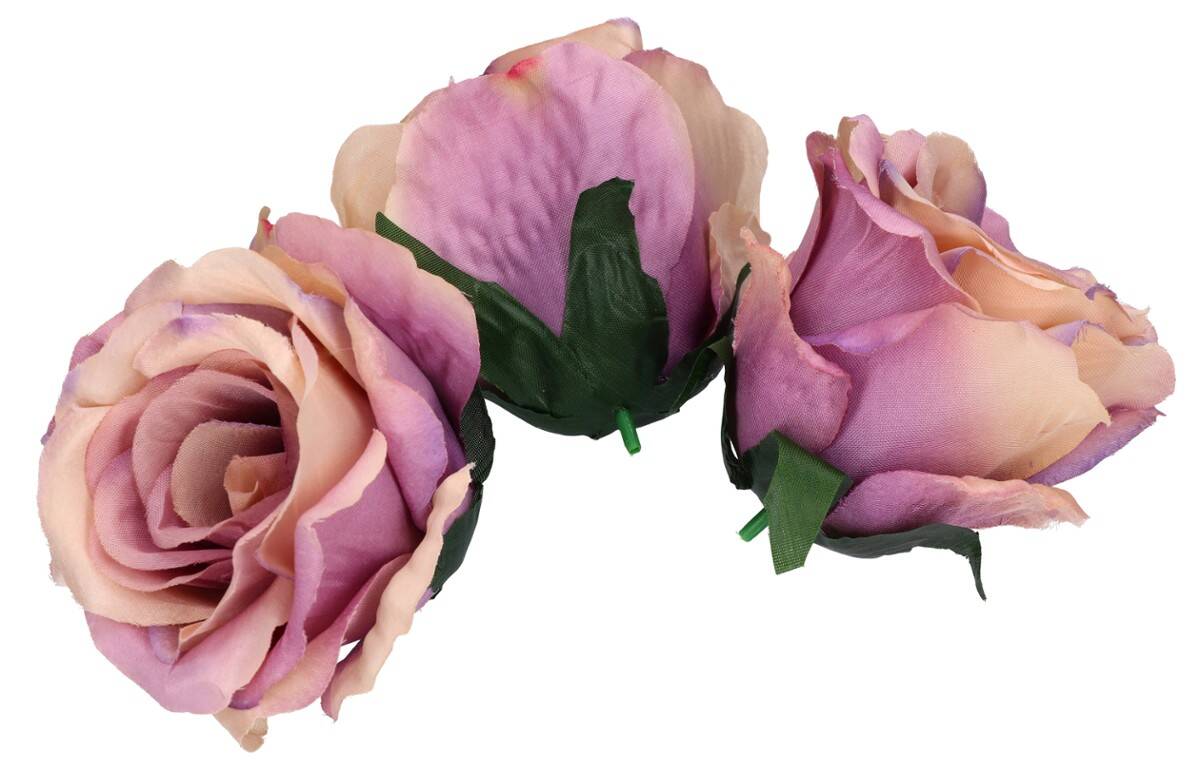 Róża główka  10cm 12warstw pudrowy róż (Zdjęcie 2)