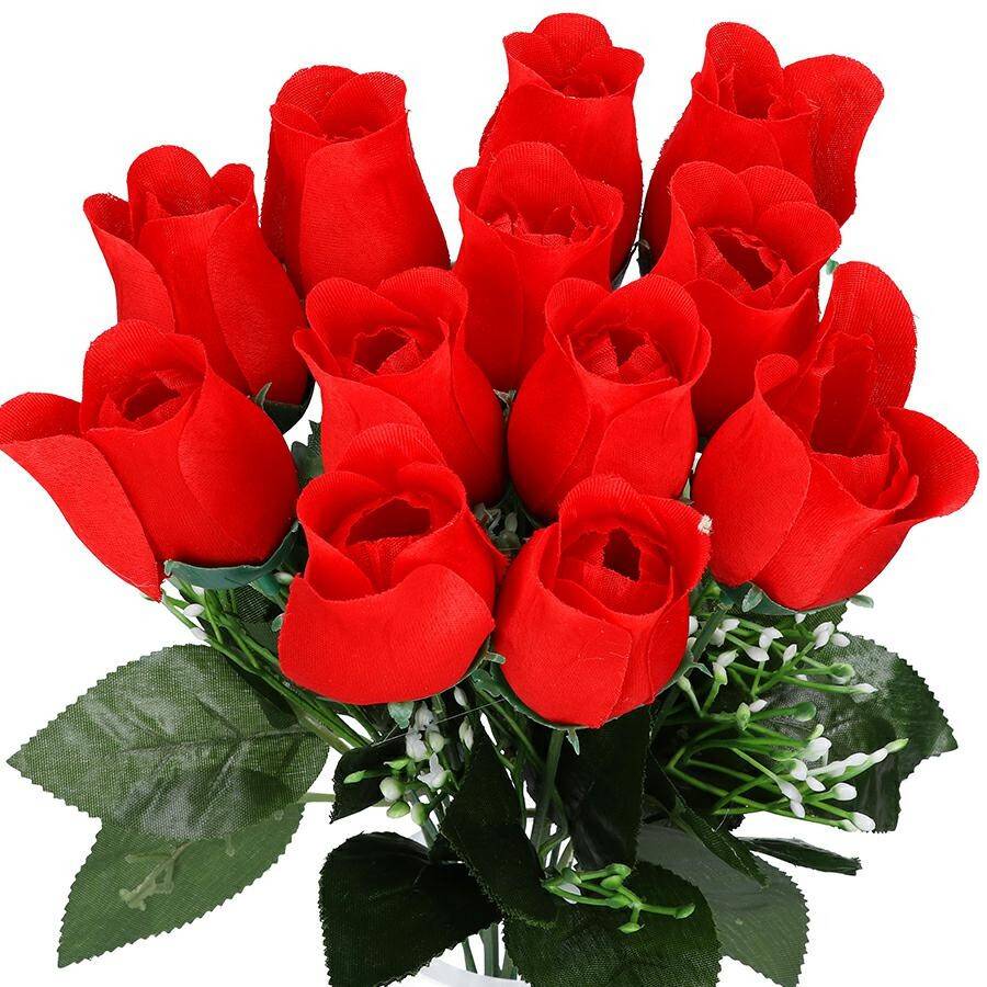Bukiet róże 40cm 12 szt czerwone