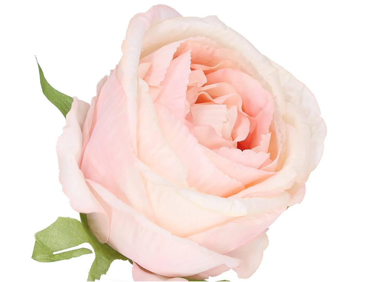 RÓŻA WYROBOWA 10CM pudrowy róż (Zdjęcie 6)