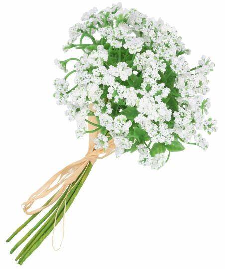 bukiet białe kwiatki 20cm