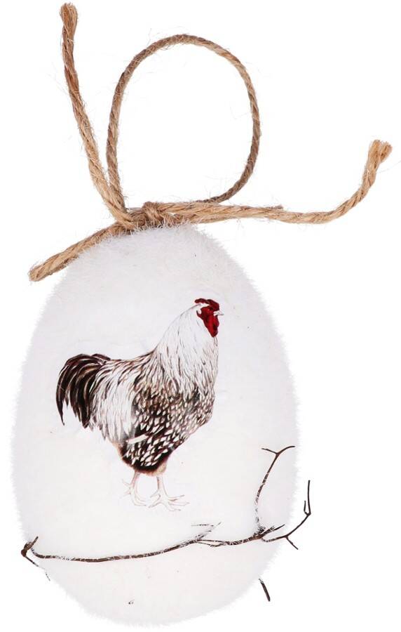 zaw.jajko białe z kurką 6*8cm (Zdjęcie 4)