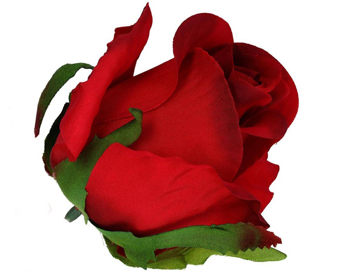Róża główka wyrobowa  pąk 7cm czerwona (Zdjęcie 2)