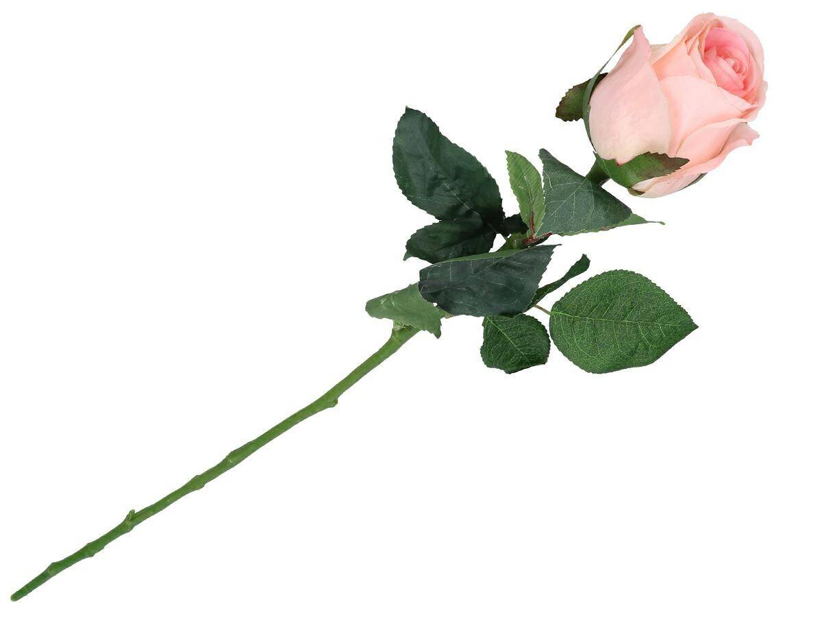 Kwiaty sztuczne roża  52cm rożowa (Zdjęcie 2)