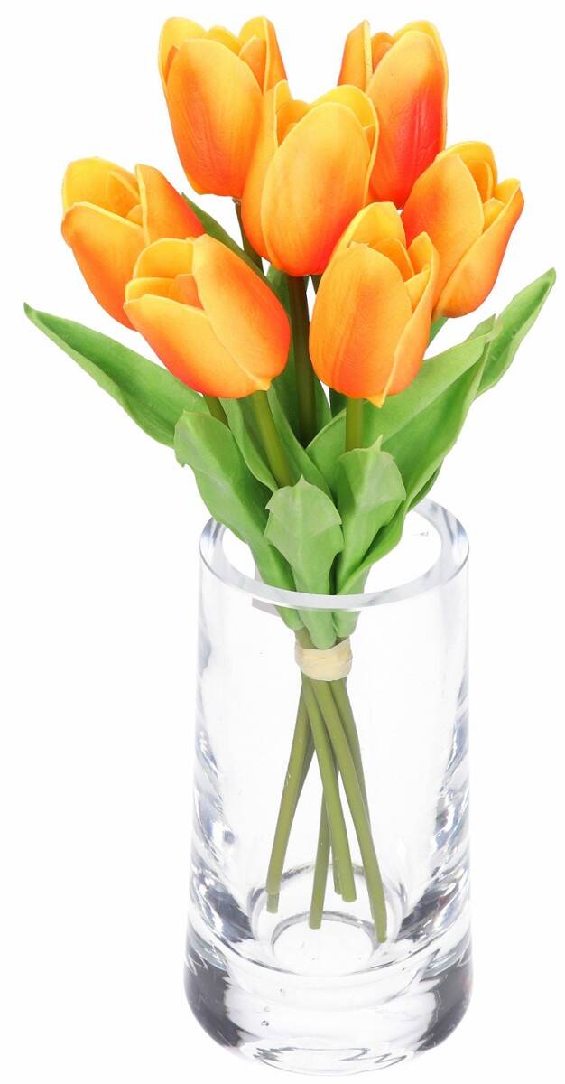 Bukiet tulipanów 7 szt. pomarańczowe (Zdjęcie 4)