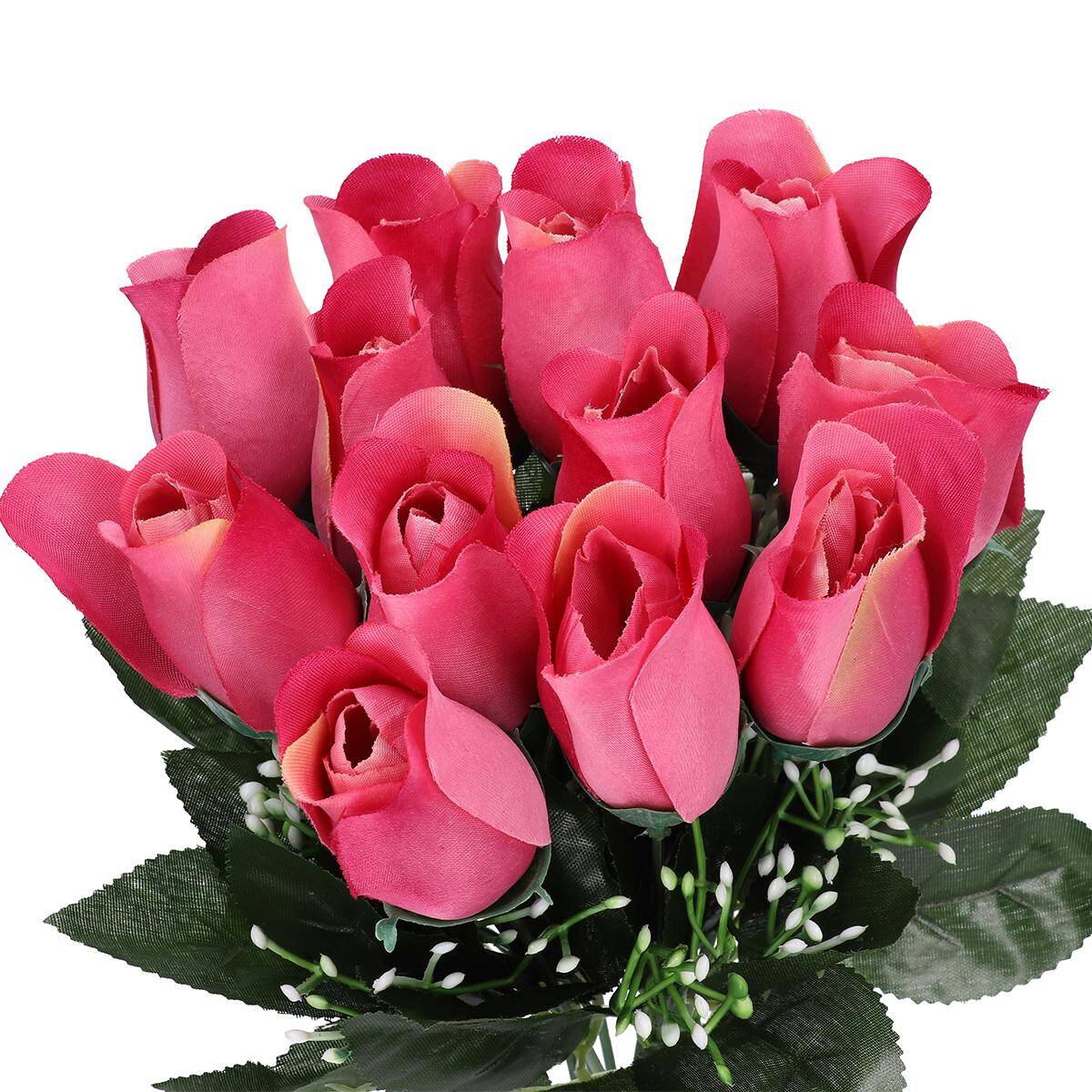 Bukiet róże 40cm 12 szt c. różowe (Zdjęcie 1)