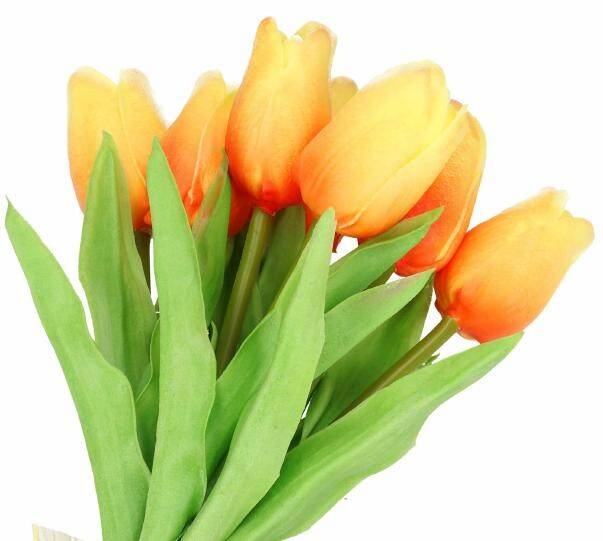 Bukiet tulipanów 7 szt. zólto-pomarańczo (Zdjęcie 1)