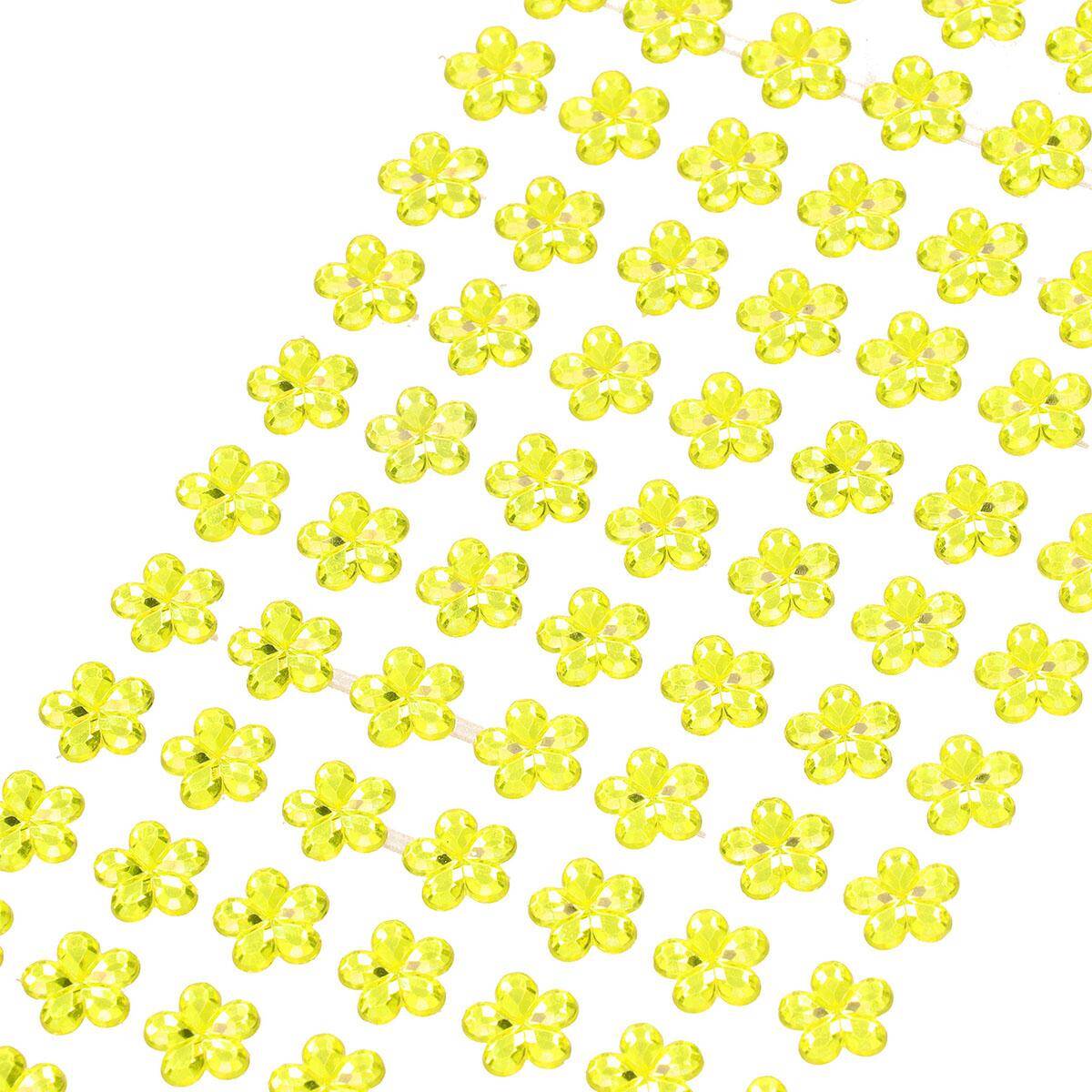 Dzety kwiatki 21rz x 7szt żółte 10mm