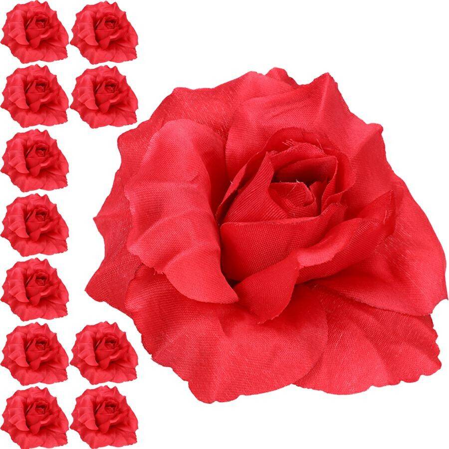 Kwiaty sztuczne róża wyr. czerwone