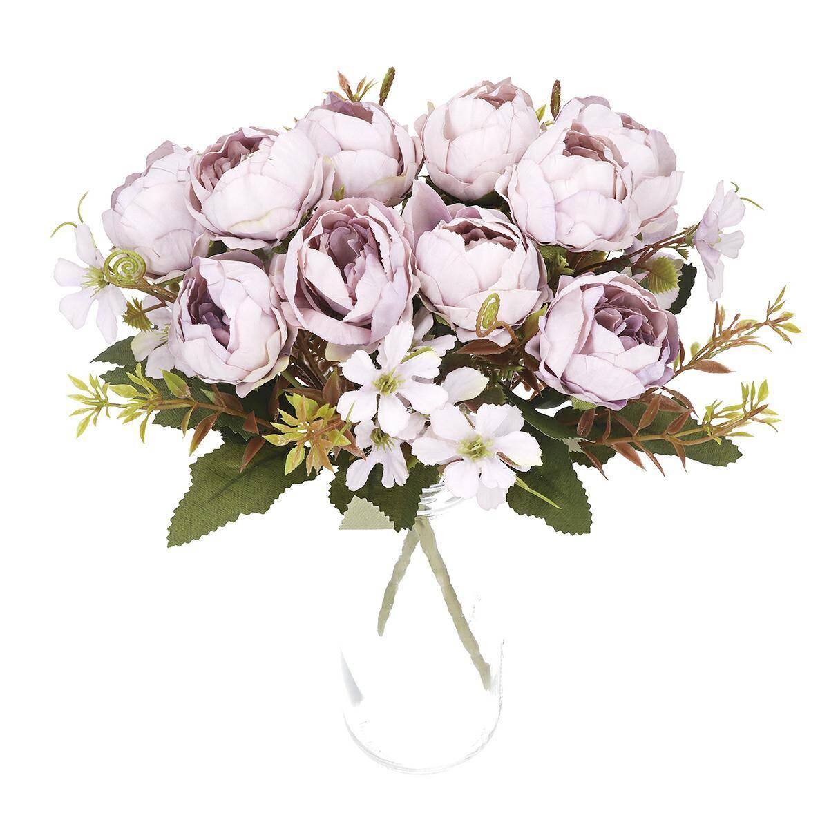 Kwiaty sztuczne 30cm  5gał. szary fiolet (Zdjęcie 10)