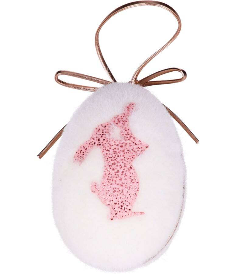 zaw.jajko białe z króliczkiem różowym (Zdjęcie 5)