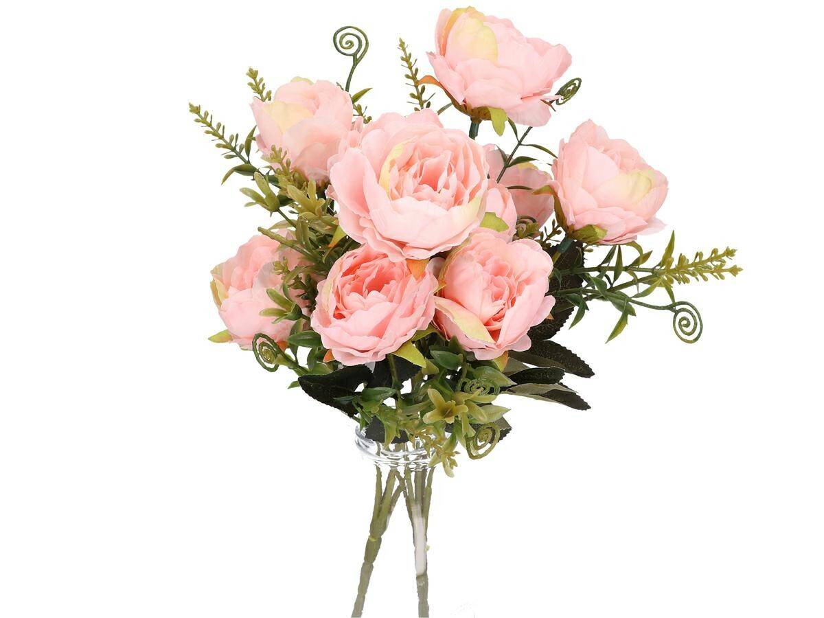 Bukiecik różyczek x5 32cm rożowe (Zdjęcie 6)