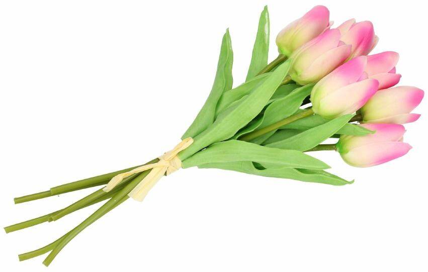 Tulipan z pianki x7 -sztucz.rośl. różowe (Zdjęcie 2)