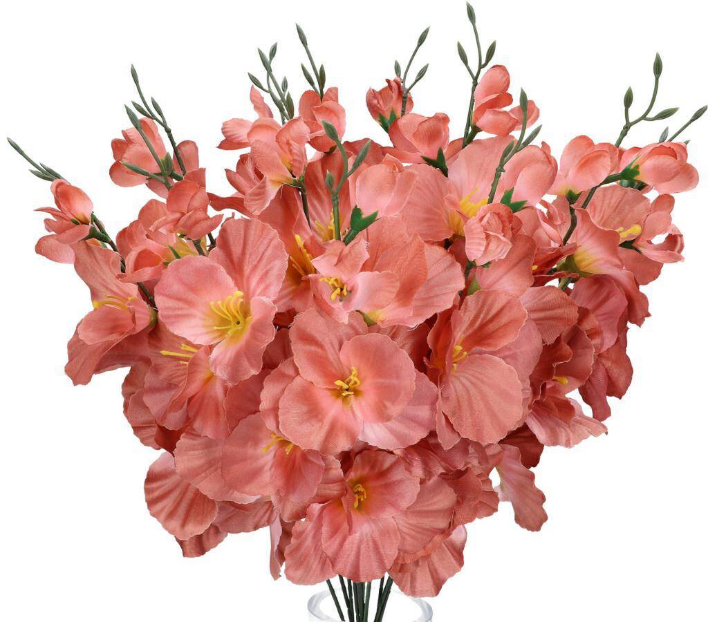 Kwiaty sztuczne mieczykpudrowy róż 50cm
