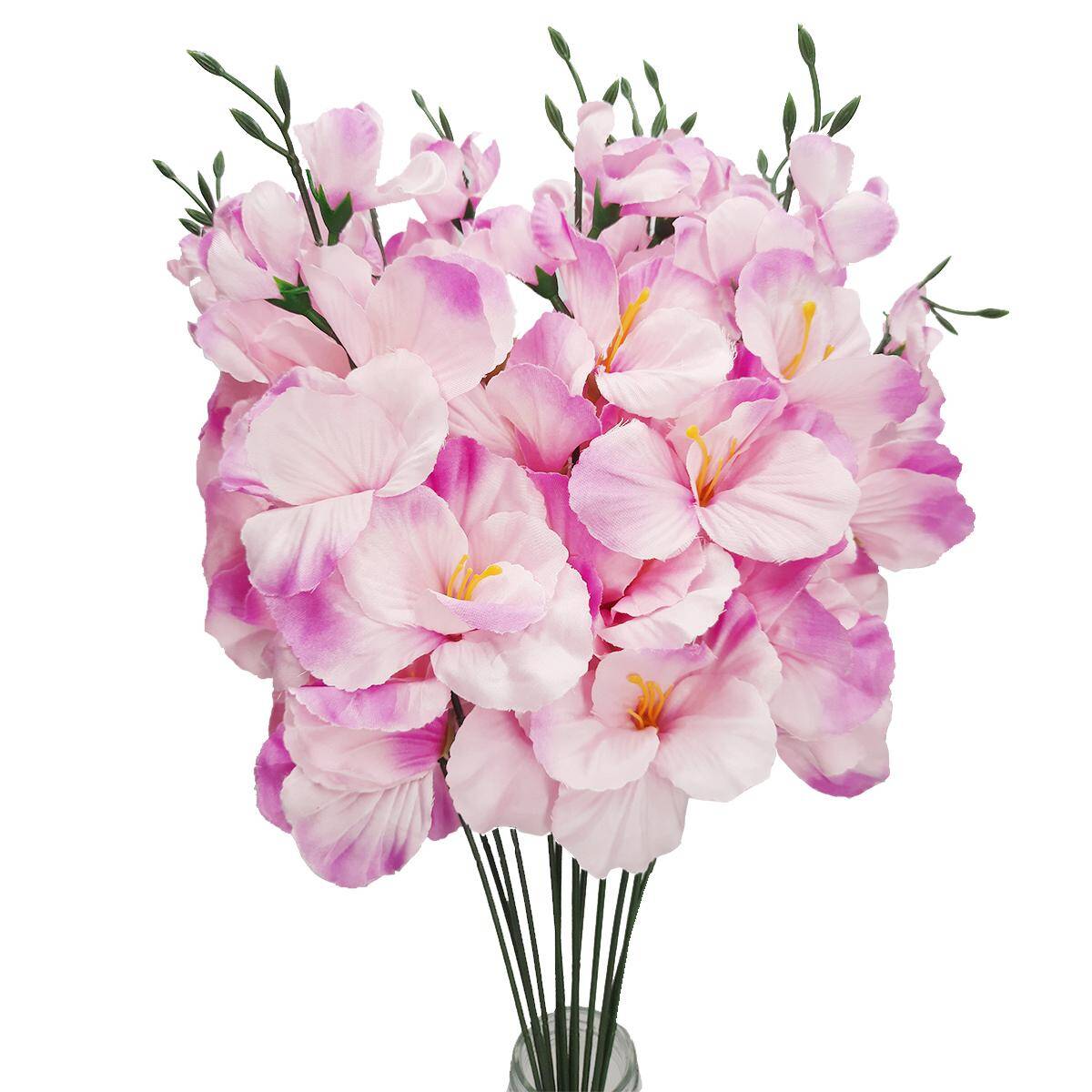 Kwiaty sztuczne mieczyk fiolet 56cm (Zdjęcie 3)