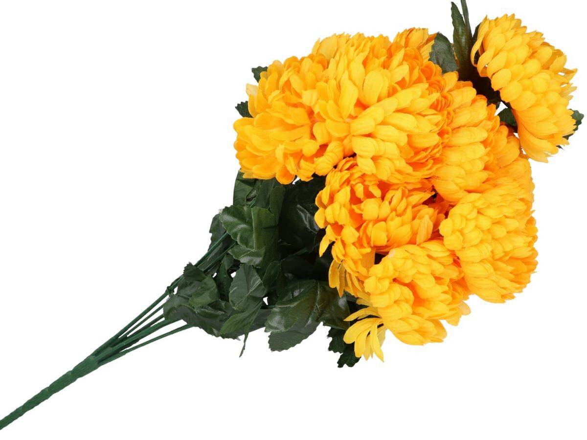 Kwiaty sztuczne chryzantema bukiet 12szt (Zdjęcie 3)