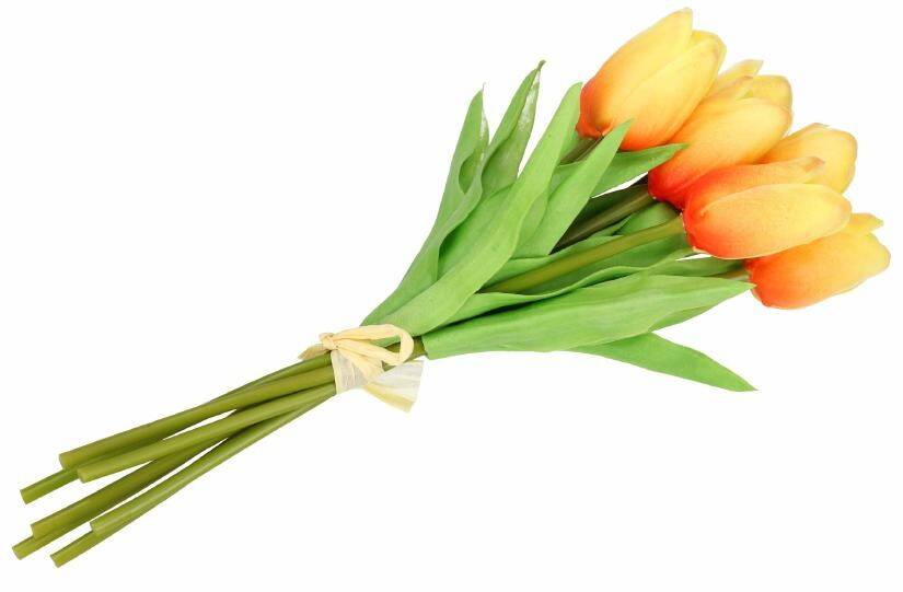 Bukiet tulipanów 7 szt. zólto-pomarańczo (Zdjęcie 3)