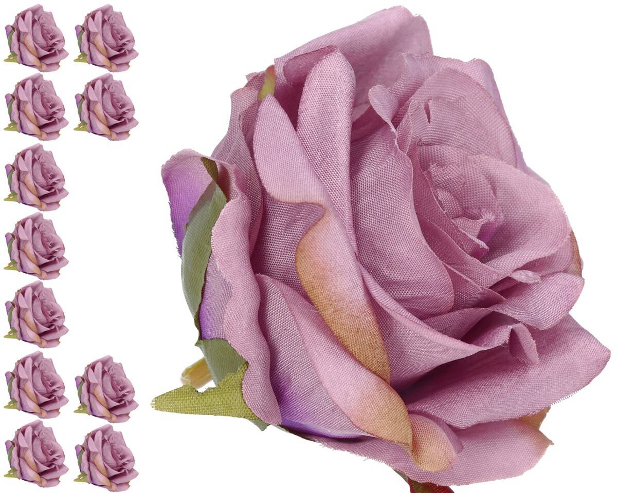 RÓŻA WYROBOWA 8cm pudrowy róż