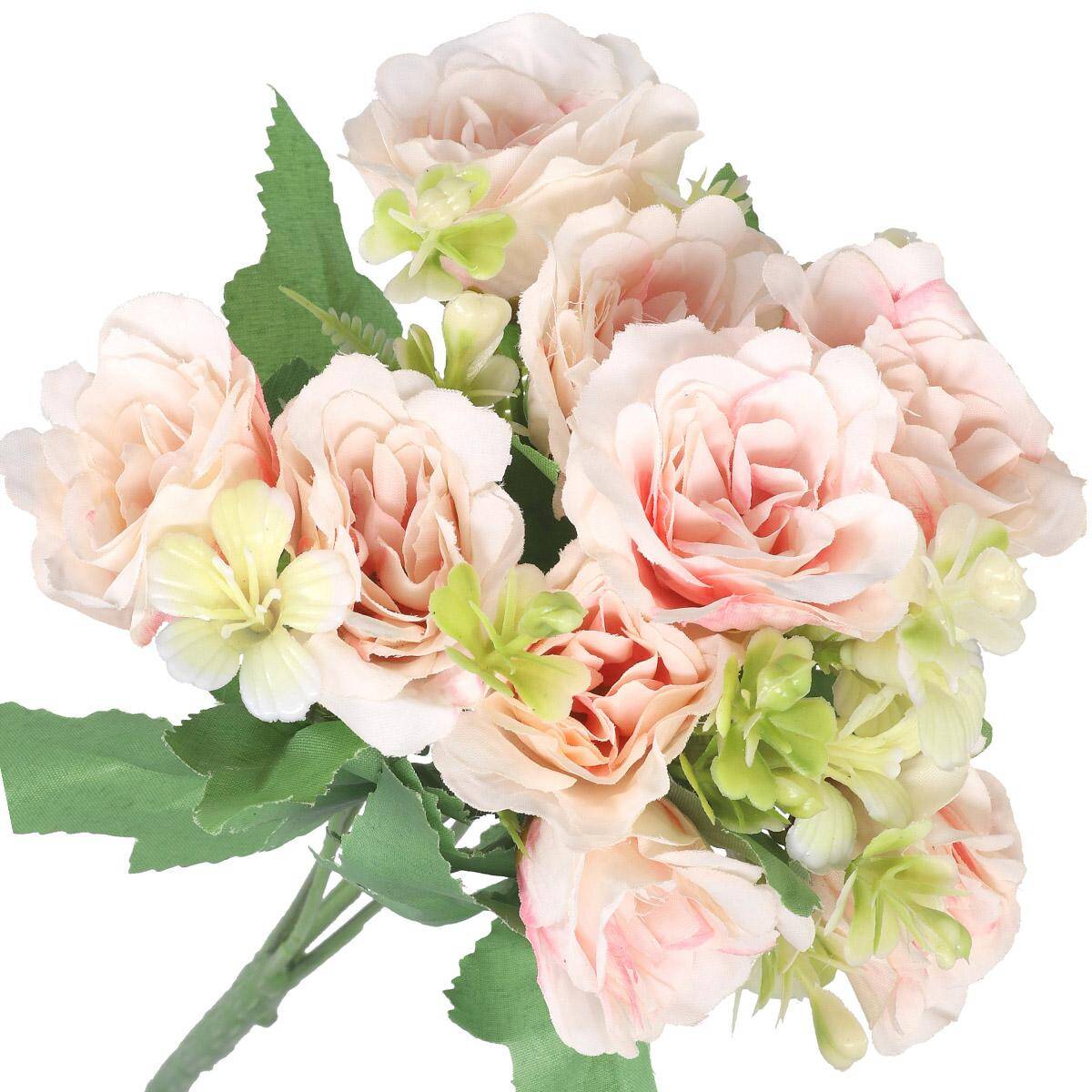 BUKIET x 5 róże 30cm jasny różowy