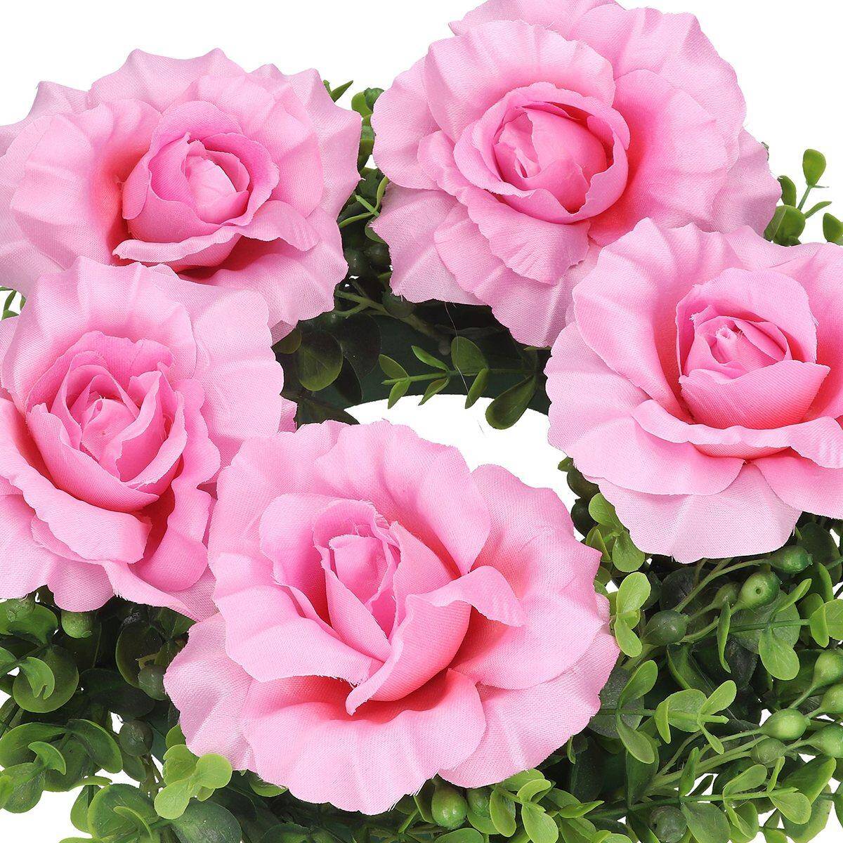 Kwiaty sztuczne róża wyr. różowy (Zdjęcie 2)