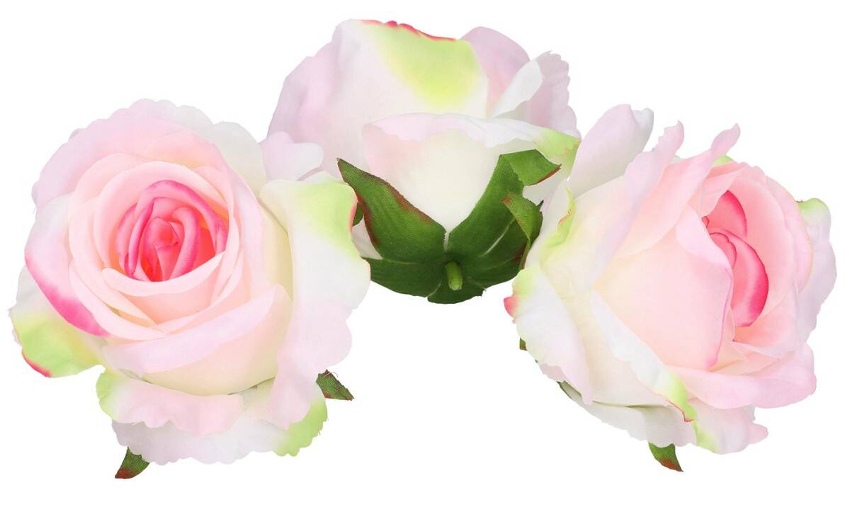 Róża główka wyrobowa 8cm 8w.j.rózowy (Zdjęcie 3)