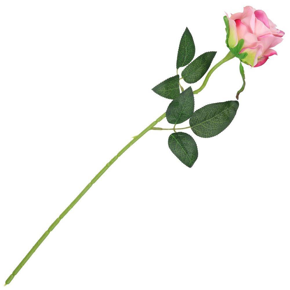 Róża pojedyncza 50cm 6/9cm jasny różowy (Zdjęcie 2)