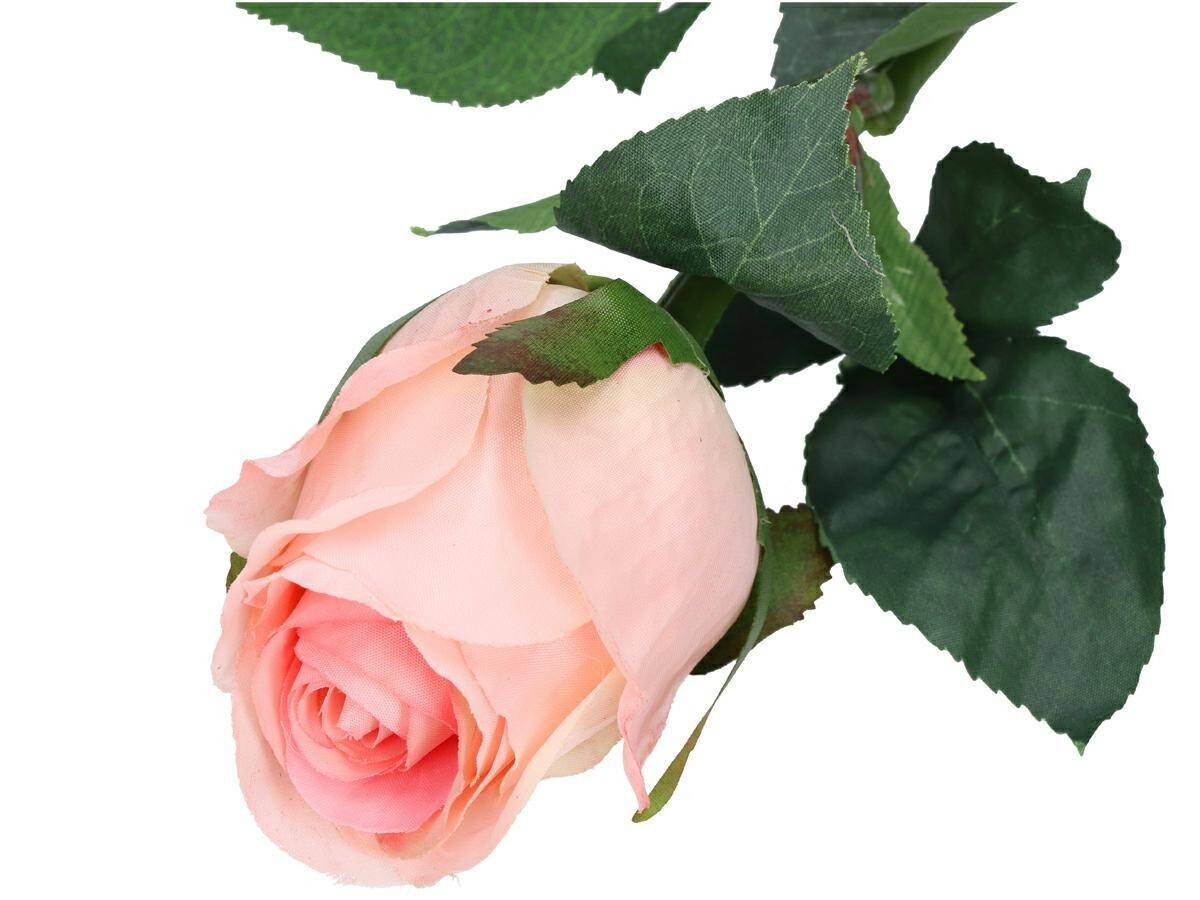 Kwiaty sztuczne roża  52cm rożowa (Zdjęcie 3)