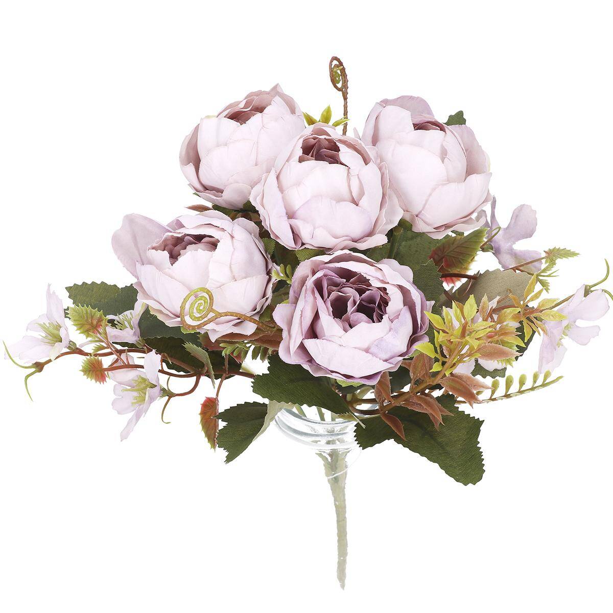 Kwiaty sztuczne 30cm  5gał. szary fiolet (Zdjęcie 7)