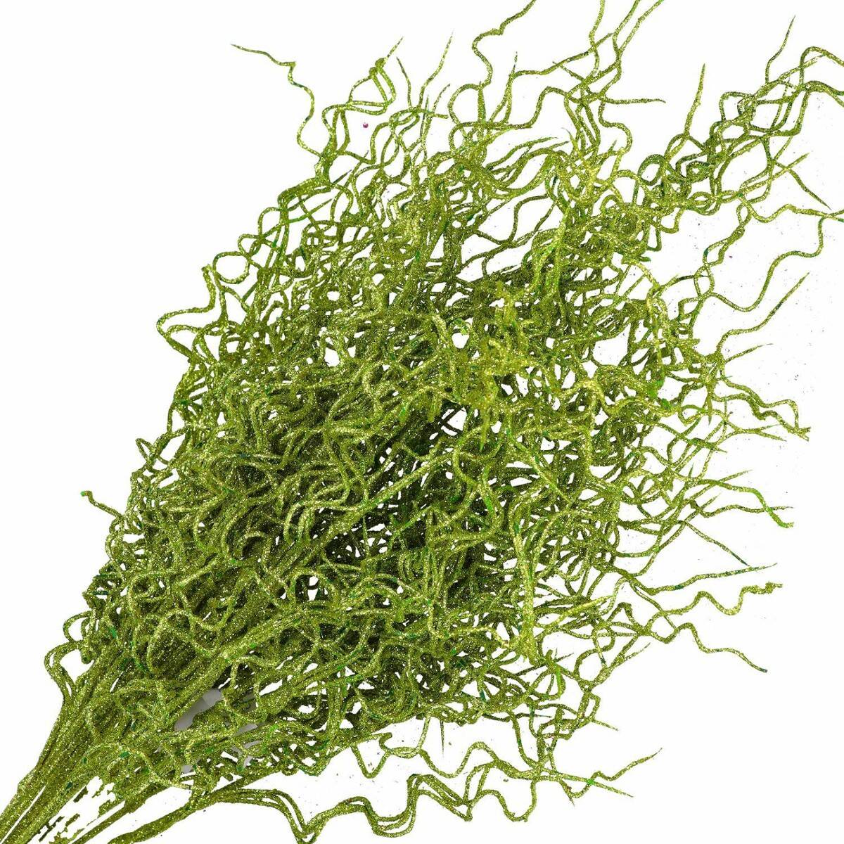 GAŁĄZKA BROKAT 50cm 12szt zielony (Zdjęcie 1)
