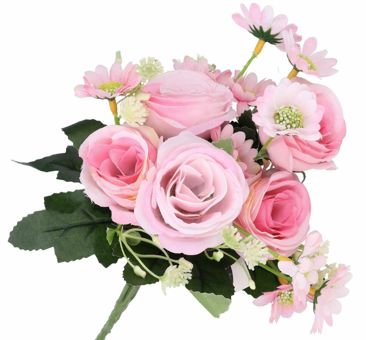 Bukiet kwiatów dekoracyjnych różowe (Zdjęcie 1)