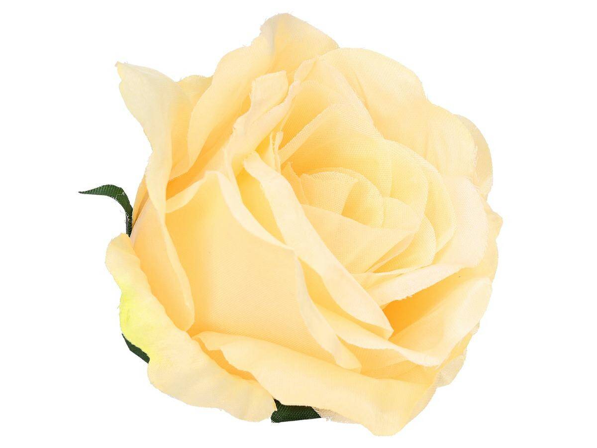 Róża główka wyr. 10cm 12warstw kremowy (Zdjęcie 2)