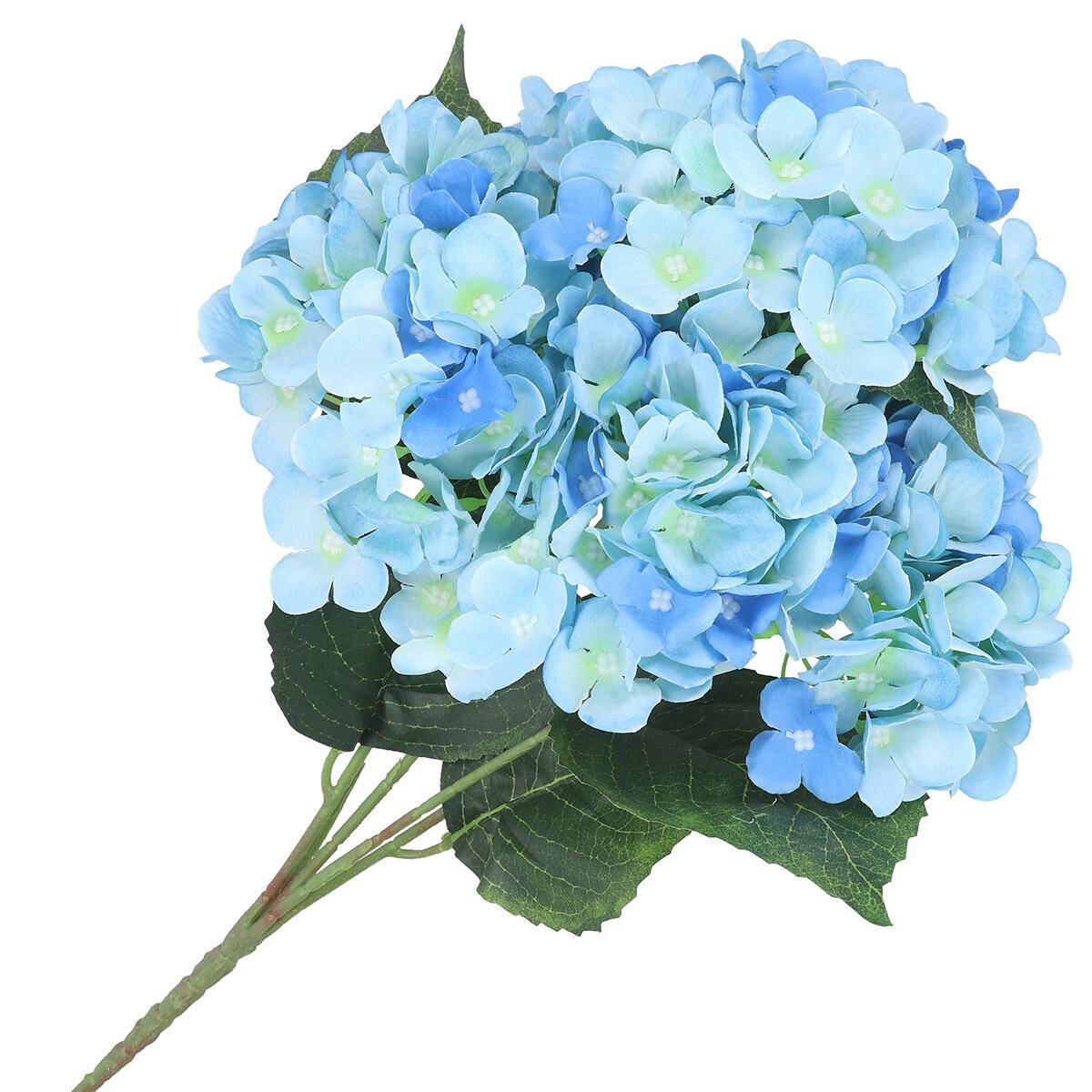 Bukiet hortensji 48cm x 5 niebieska
